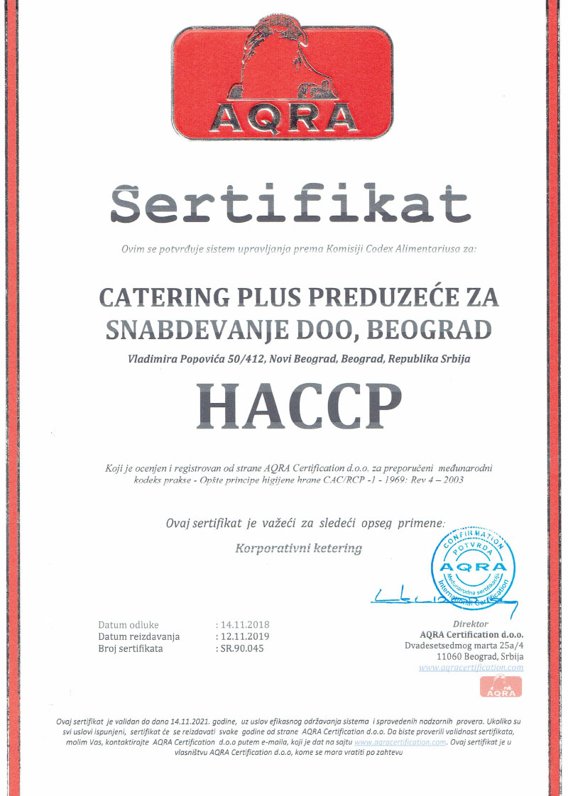 haccp 2020